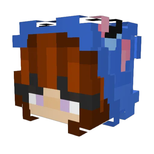 laummtz Minecraft avatar head, 3D render