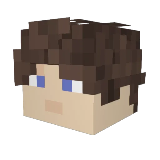 launchedintorbit Minecraft avatar head, 3D render