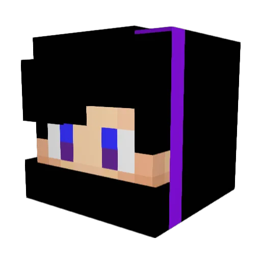 launen Minecraft avatar head, 3D render