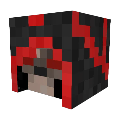 launi Minecraft avatar head, 3D render