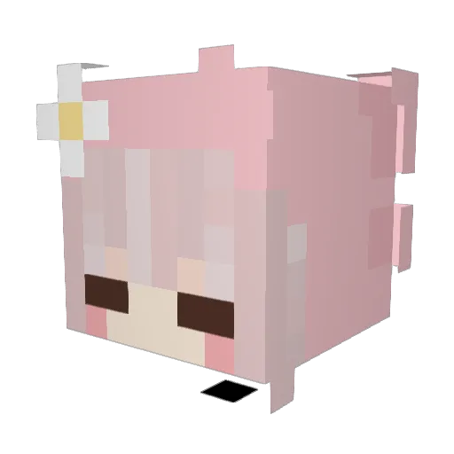 launica Minecraft avatar head, 3D render