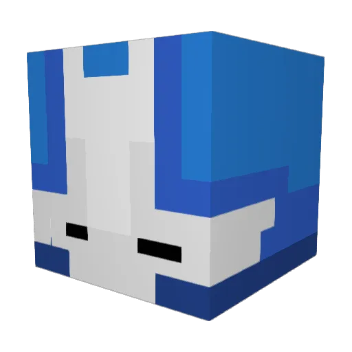 laupow Minecraft avatar head, 3D render