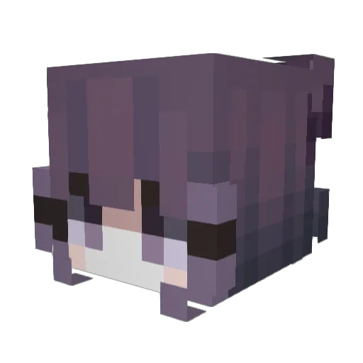 laur1allyse Minecraft avatar head, 3D render
