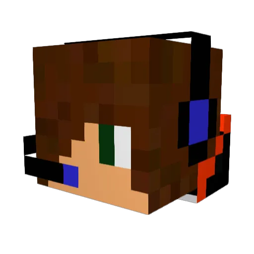 laur2002 Minecraft avatar head, 3D render