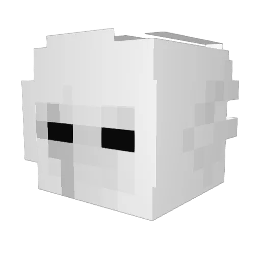 laur4_ Minecraft avatar head, 3D render