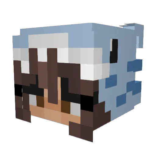laur_17 Minecraft avatar head, 3D render