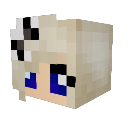 laura207 Minecraft avatar head, 3D render