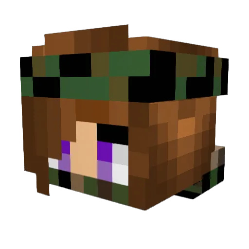 laura669 Minecraft avatar head, 3D render