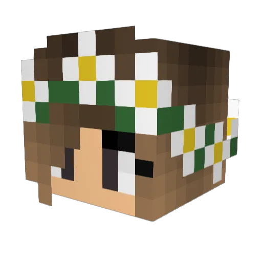laura9954 Minecraft avatar head, 3D render