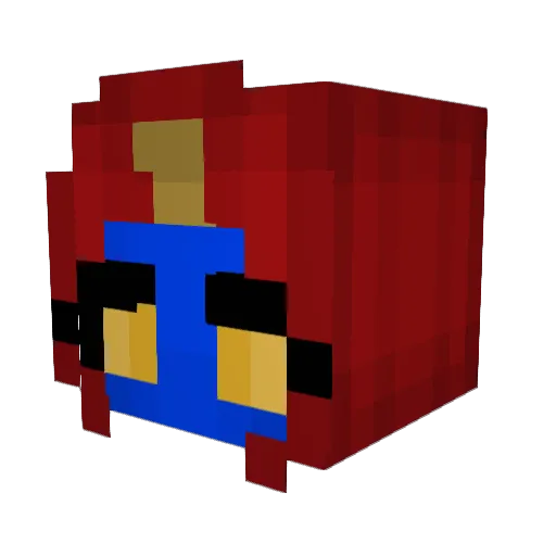 lauraCS8 Minecraft avatar head, 3D render