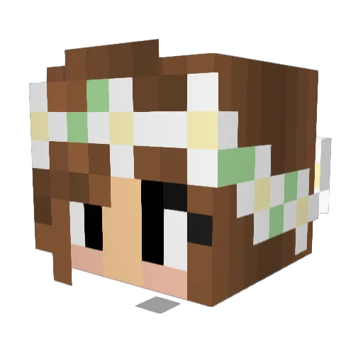 laura_nz Minecraft avatar head, 3D render