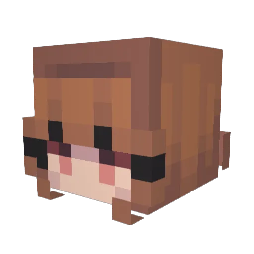 laura_uwu Minecraft avatar head, 3D render