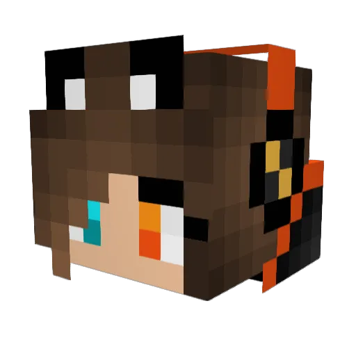 lauraalves2015 Minecraft avatar head, 3D render