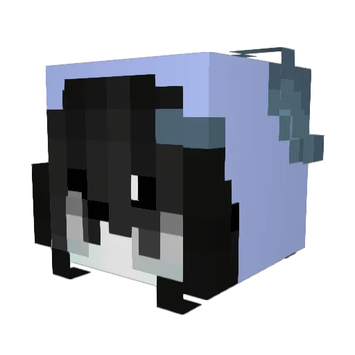 laurabacq Minecraft avatar head, 3D render