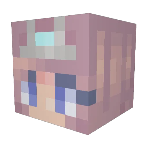 laurabar1014 Minecraft avatar head, 3D render