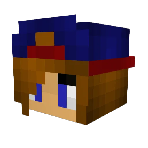 laurac123 Minecraft avatar head, 3D render
