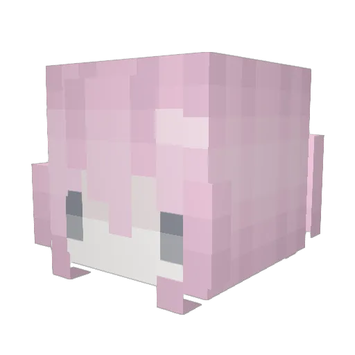 lauradin Minecraft avatar head, 3D render