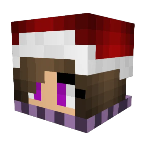 laurahelenaa Minecraft avatar head, 3D render