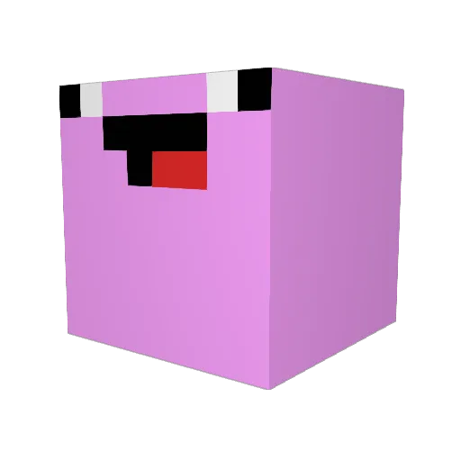 laurakasj Minecraft avatar head, 3D render