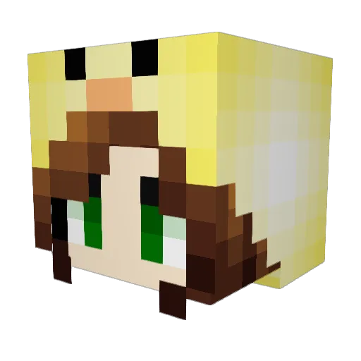 lauraloo17 Minecraft avatar head, 3D render