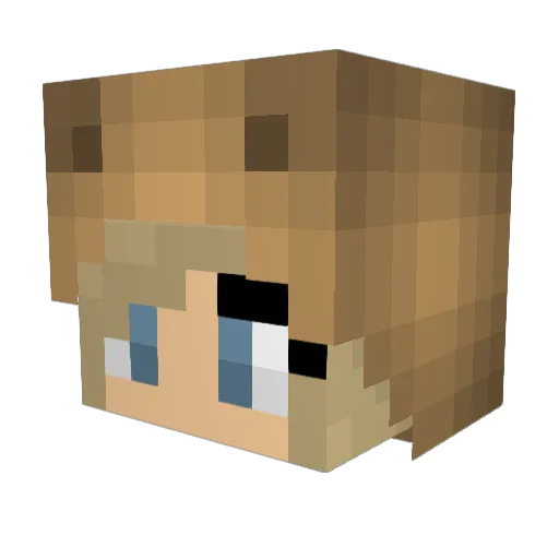 lauraoflapland Minecraft avatar head, 3D render