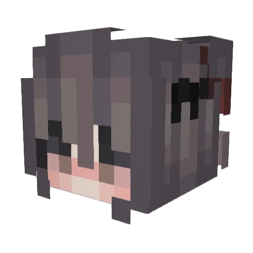 laurasao Minecraft avatar head, 3D render