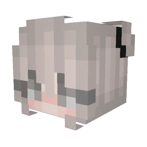 laurelwashere Minecraft avatar head, 3D render