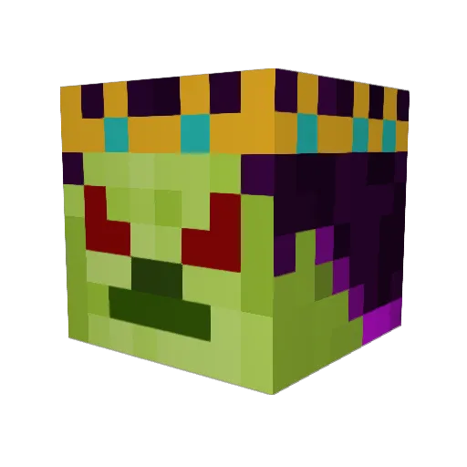 laurence8000 Minecraft avatar head, 3D render
