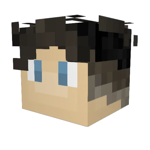 laurencg Minecraft avatar head, 3D render