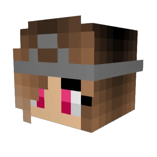 laurencrafter28 Minecraft avatar head, 3D render