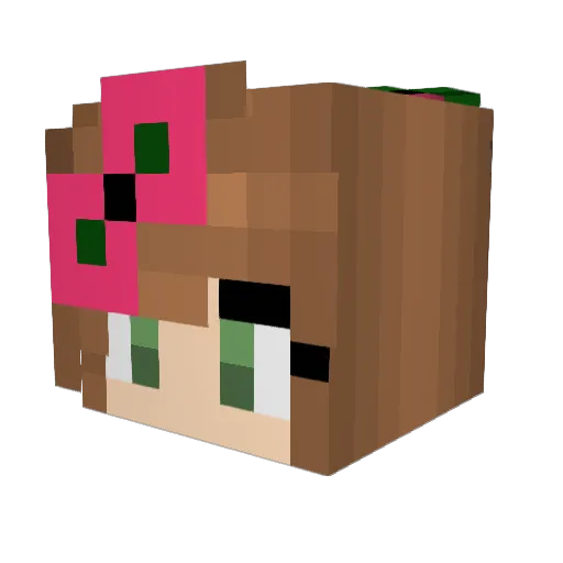 laurenfinity Minecraft avatar head, 3D render