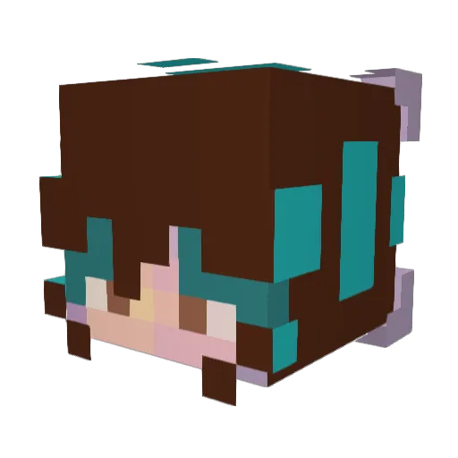 laurenisdumb Minecraft avatar head, 3D render