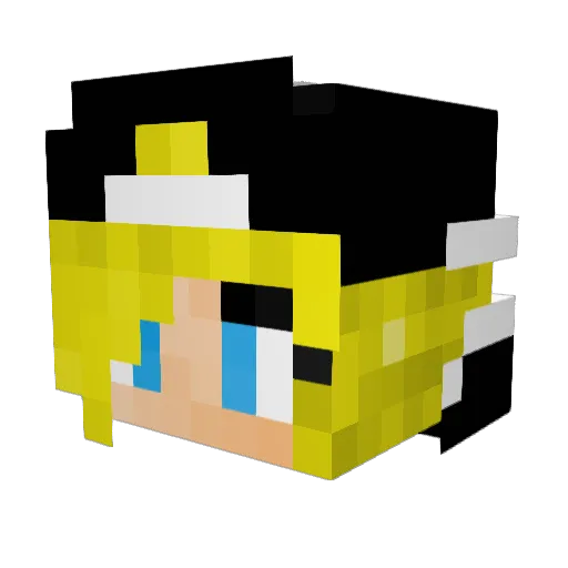 laurenp1402 Minecraft avatar head, 3D render