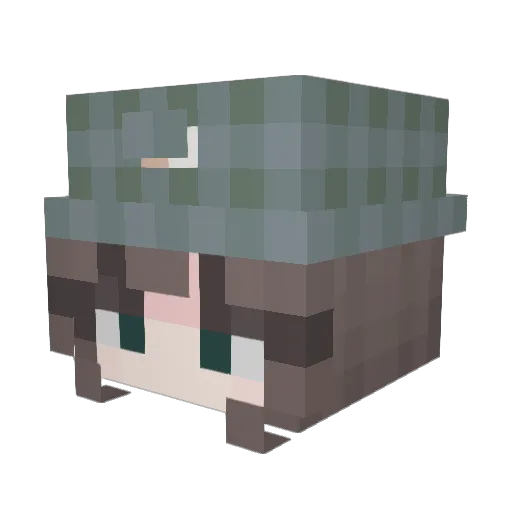 laurenpati Minecraft avatar head, 3D render