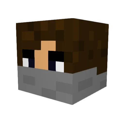 laurentb69 Minecraft avatar head, 3D render