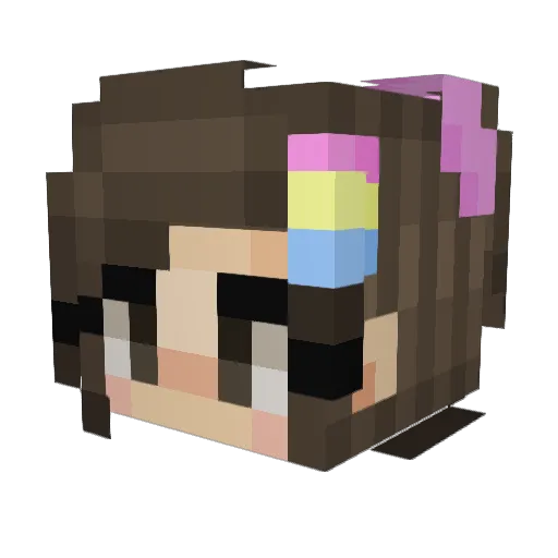 laurentheloser11 Minecraft avatar head, 3D render