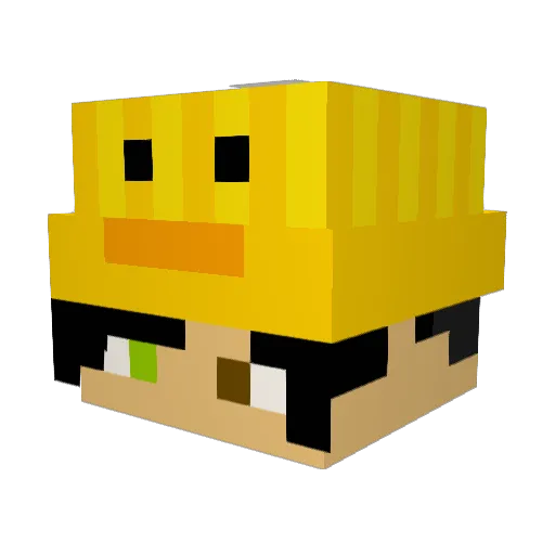 laurenttheaux Minecraft avatar head, 3D render