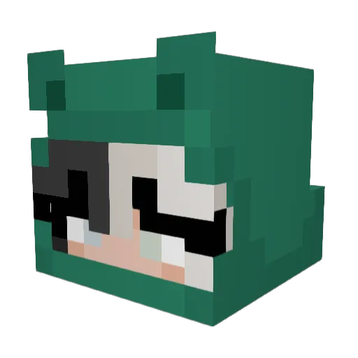 laurenxbug Minecraft avatar head, 3D render