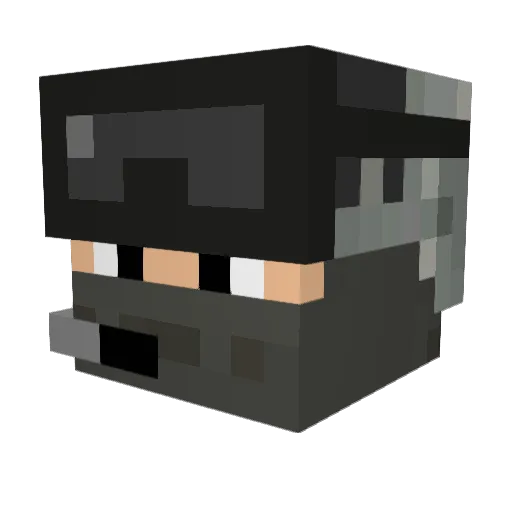 laurethan Minecraft avatar head, 3D render