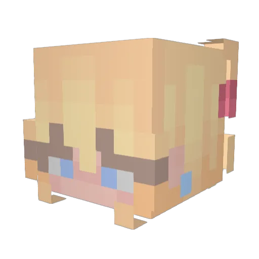 laureti Minecraft avatar head, 3D render