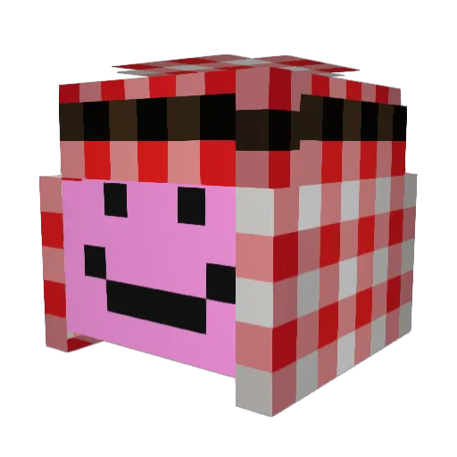 lauri228 Minecraft avatar head, 3D render