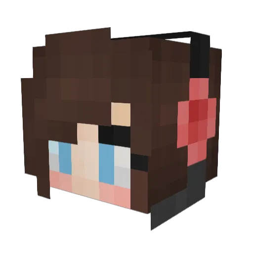 laurie37 Minecraft avatar head, 3D render