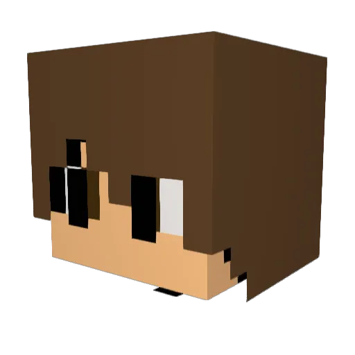 laurjaxscar Minecraft avatar head, 3D render