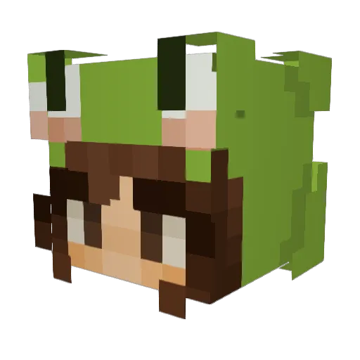 laurlaurtobes Minecraft avatar head, 3D render