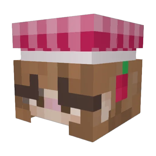 laurneisha Minecraft avatar head, 3D render