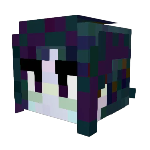 laurrax Minecraft avatar head, 3D render