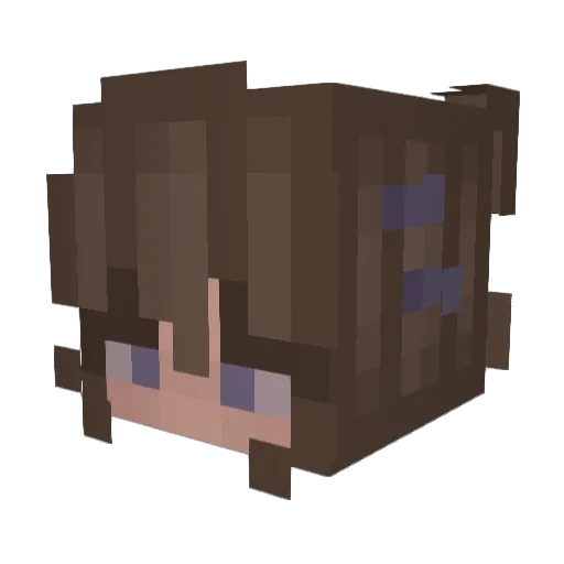 laurrii Minecraft avatar head, 3D render