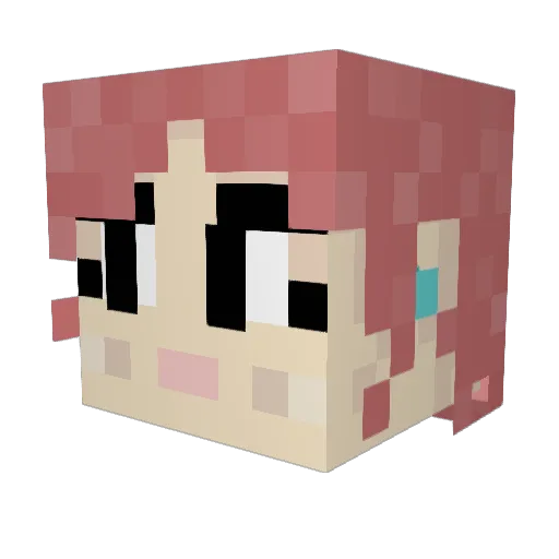 lausebasse Minecraft avatar head, 3D render