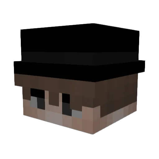 laussa Minecraft avatar head, 3D render