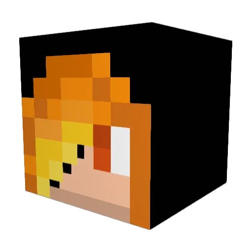 lautha_ Minecraft avatar head, 3D render
